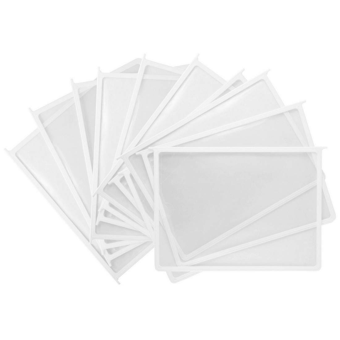 Leviatan 207015 - Pannello di visualizzazione A4, confezione da 10 pezzi, colore: Bianco