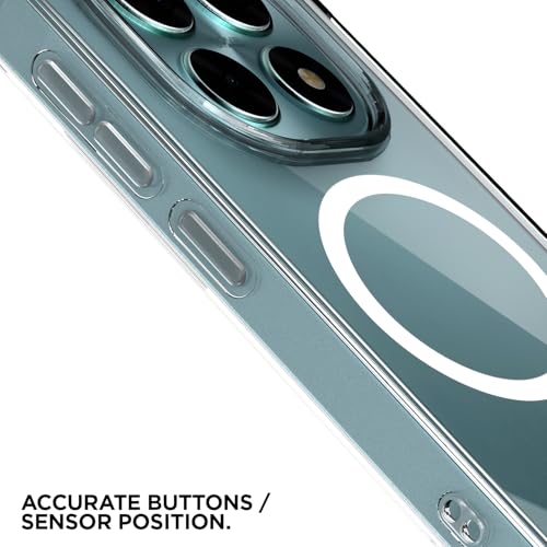 Image of Amazon Basics Back Cover for Redmi Note 15 5G Mag-Safe Shockproof PC + TPU Protective Case Magnetic Support Bumper Case (Transparent Mag-Safe)