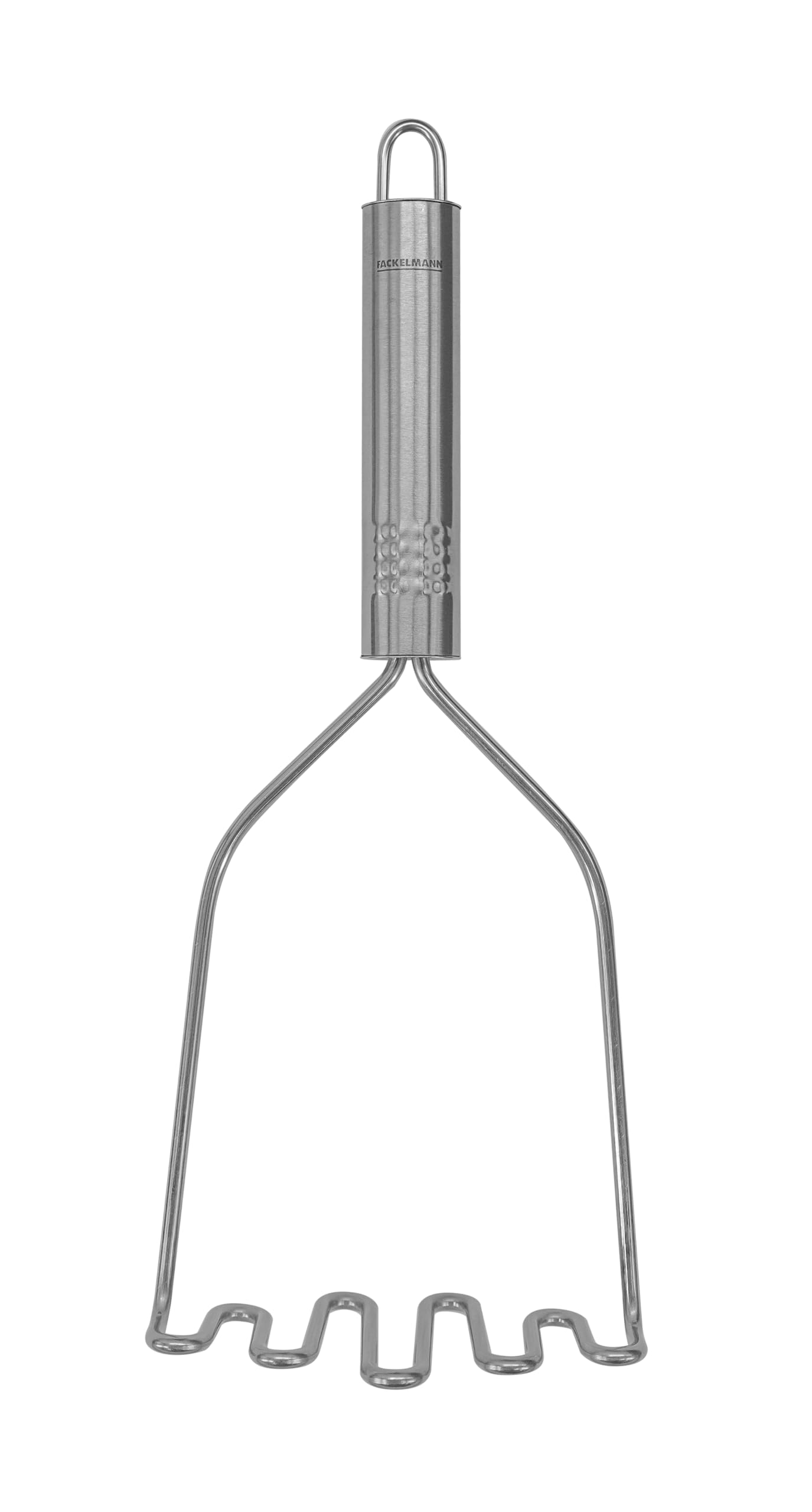Fackelmann Opal Single Masher, Food Masher, Vegetable Masher & Crusher, Stainless Steel, 31x13x7.5cm, Silver