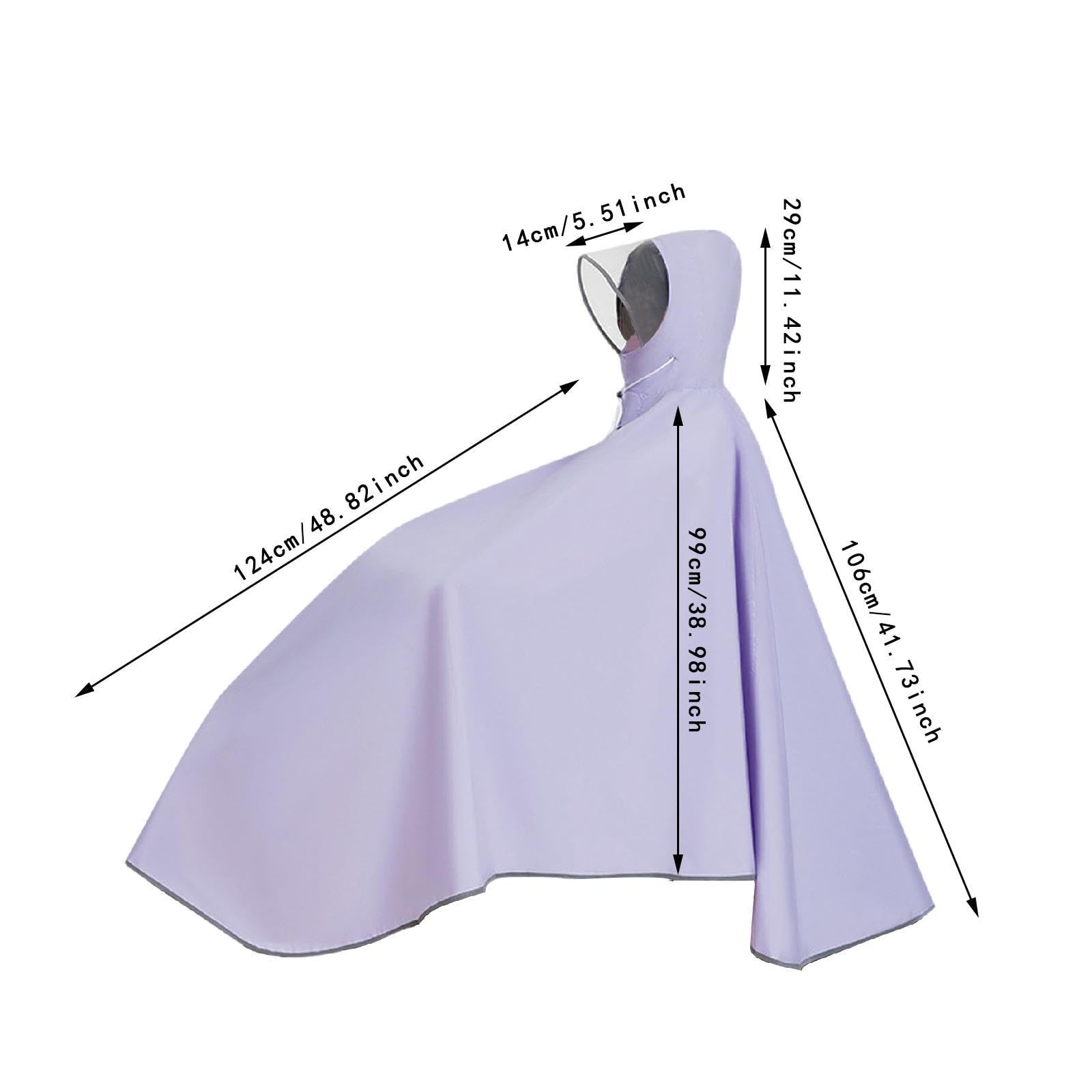 LOVIVER Poncho Da Ciclismo Impermeabile per Adulti con Cappuccio E Protezione