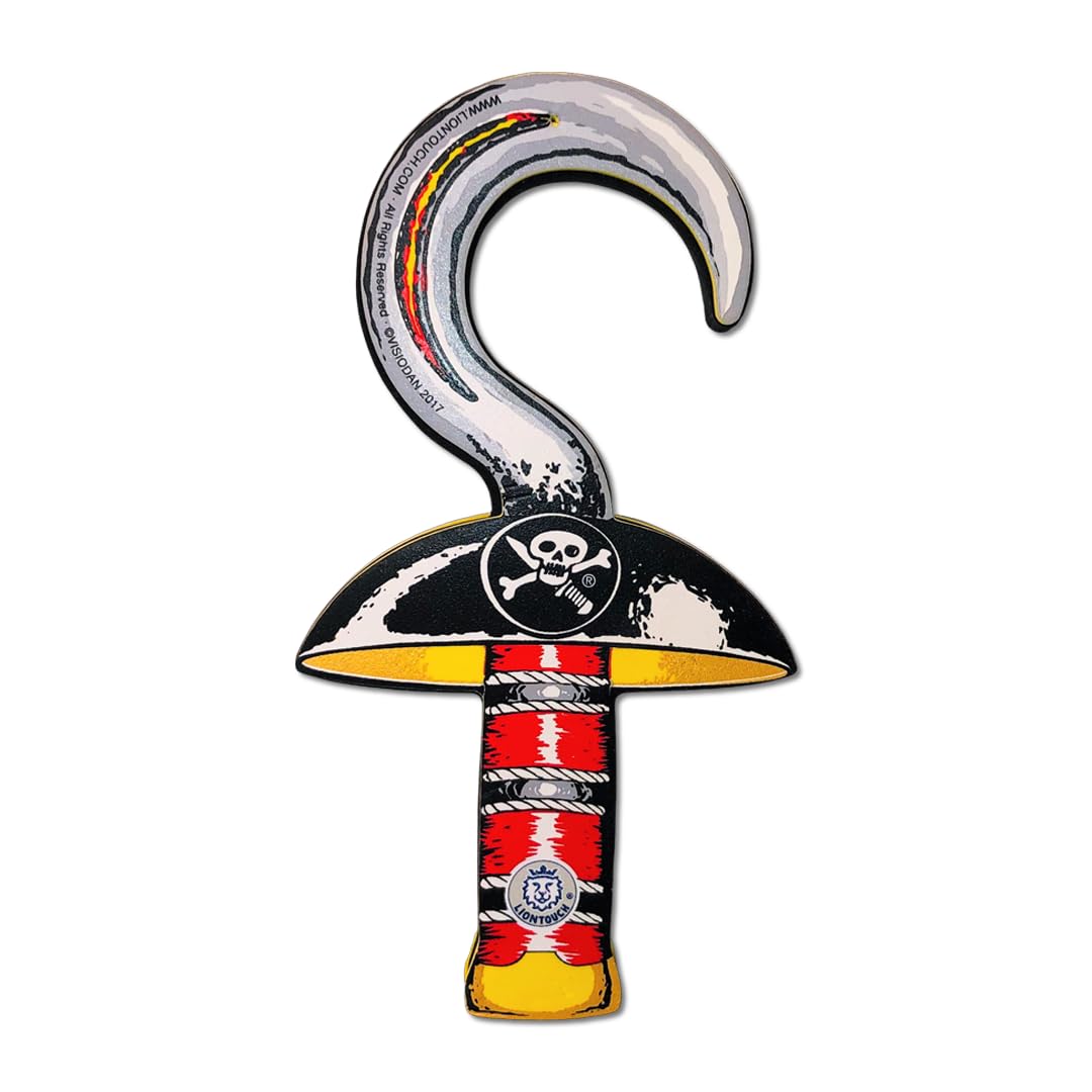 Liontouch - Pirate Hook For Kids - 3-6 Years | Pretend Play Toy For Boys & Toddlers With Skull Theme | Safe Foam Accessory For Sailing the Caribbeans | Ideal Accessory For Dress Up and Costumes