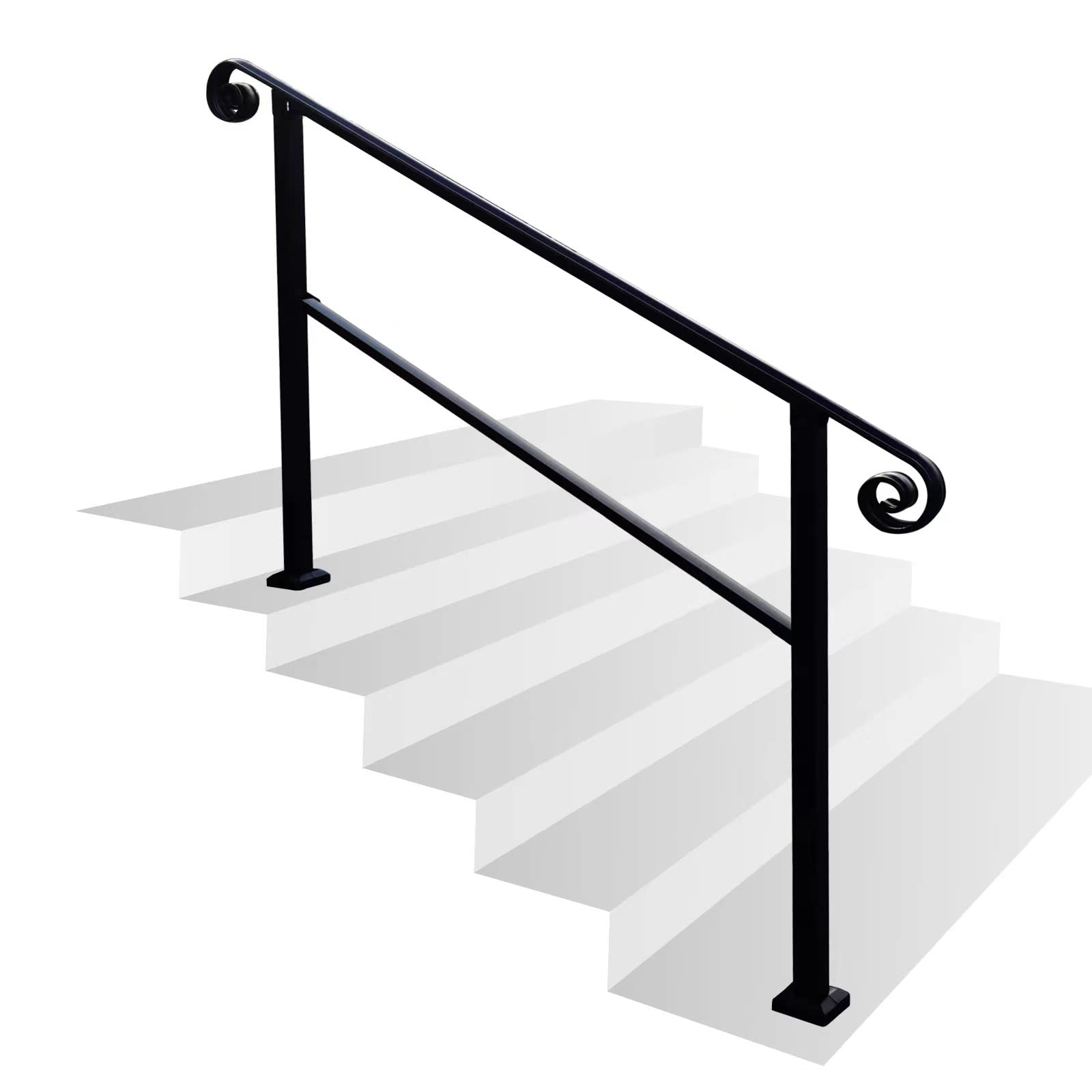 Buy Nrairon Adjustable Stair Railing Kit handrails for Outdoor Steps