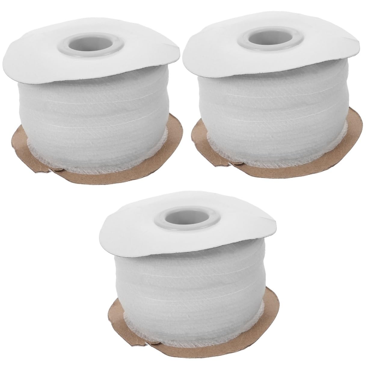 Lien thermocollante blanc en tissu non tissé 3 rouleaux d'entoilage fusible de couture pour vêtements