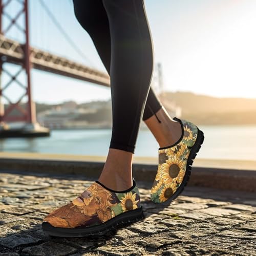Image of Women's Loafers Slip On Slip Shoe Casual Walking Shoes Non Slip Work Shoes Mesh Athletic Sneakers