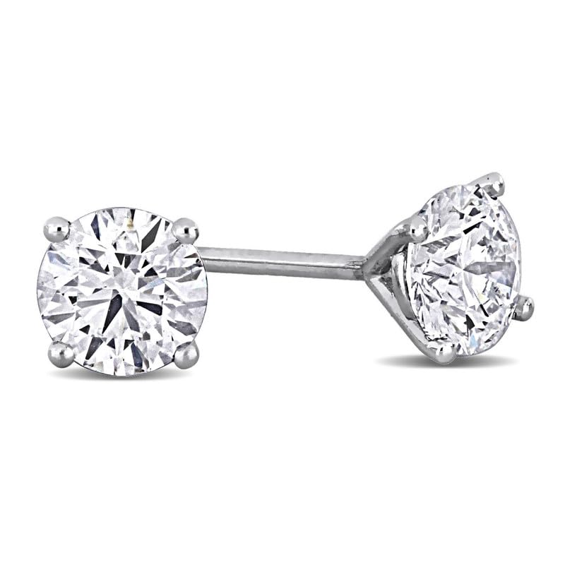 Laser Engraved Lab-Grown Diamond Stud Earrings