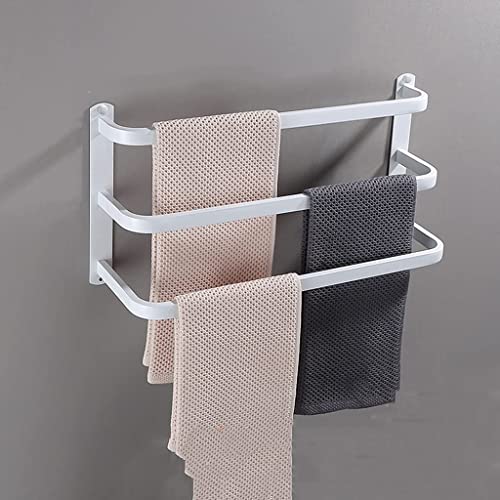 Toallero de pintura de acero inoxidable montado en pared con acabado negro de diseño minimalista 2