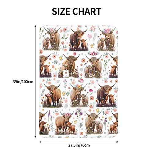 Image of Highland Cow Baby Car Seat Canopy Cover Multi Use Nursing Cover for Newborn Car Seat Canopy Mom Nursing Breastfeeding Covers Newborn Shower Gifts