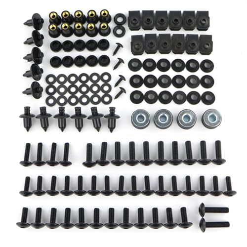 Boulons de carénage pour Suzuki GSXR 600 et 750 en acier noir haute résistance