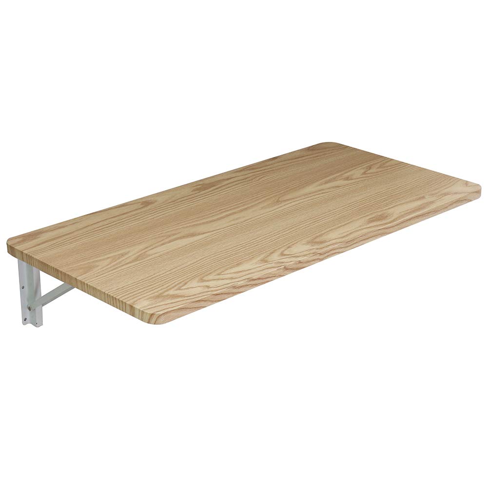 Table à abattants polyvalente et rabattable en bois naturel