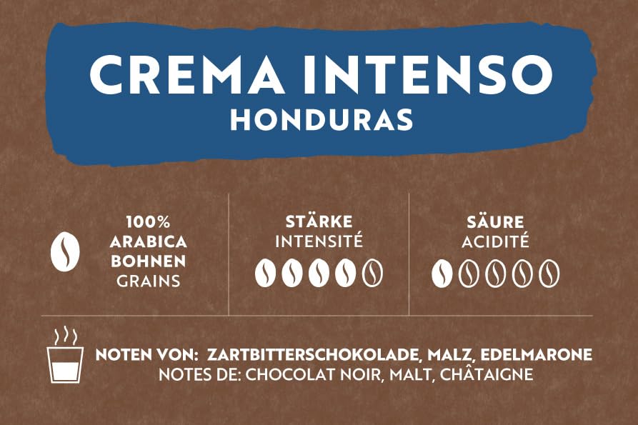 Café Royal Crema Intenso Honduras – 100% Arabica Kaffeebohnen, aromatisch-intensiv, dunkle Röstung, Stärke 4/5, Fairtrade, 500 g ganze Bohnen 3