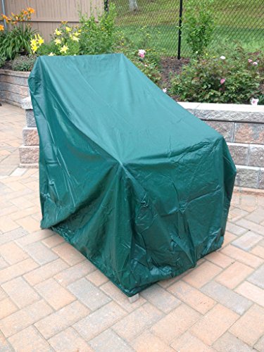 RoadHouse BBQ 35-inch Vinyl Waterproof Durable Outdoor Patio Chair Cover, Green