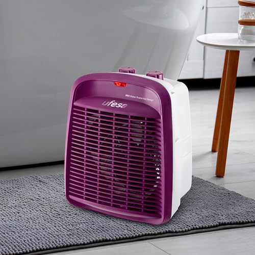 Ufesa Persei – 2000 W Badezimmerheizung mit geringem Verbrauch, 3 Modi (2 Heizstufen + Belüftung), einstellbarem Thermostat… – Ansicht 5