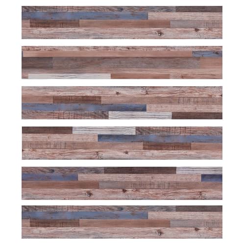 Peel and Stick Vinyl Flooring Vinyl Tile 36-Pack 6" W x 36" L x 0.06" T, DIY Best Peel and Stick Tiles for Bedroom, Kitchen, Living Room Floor Sticker