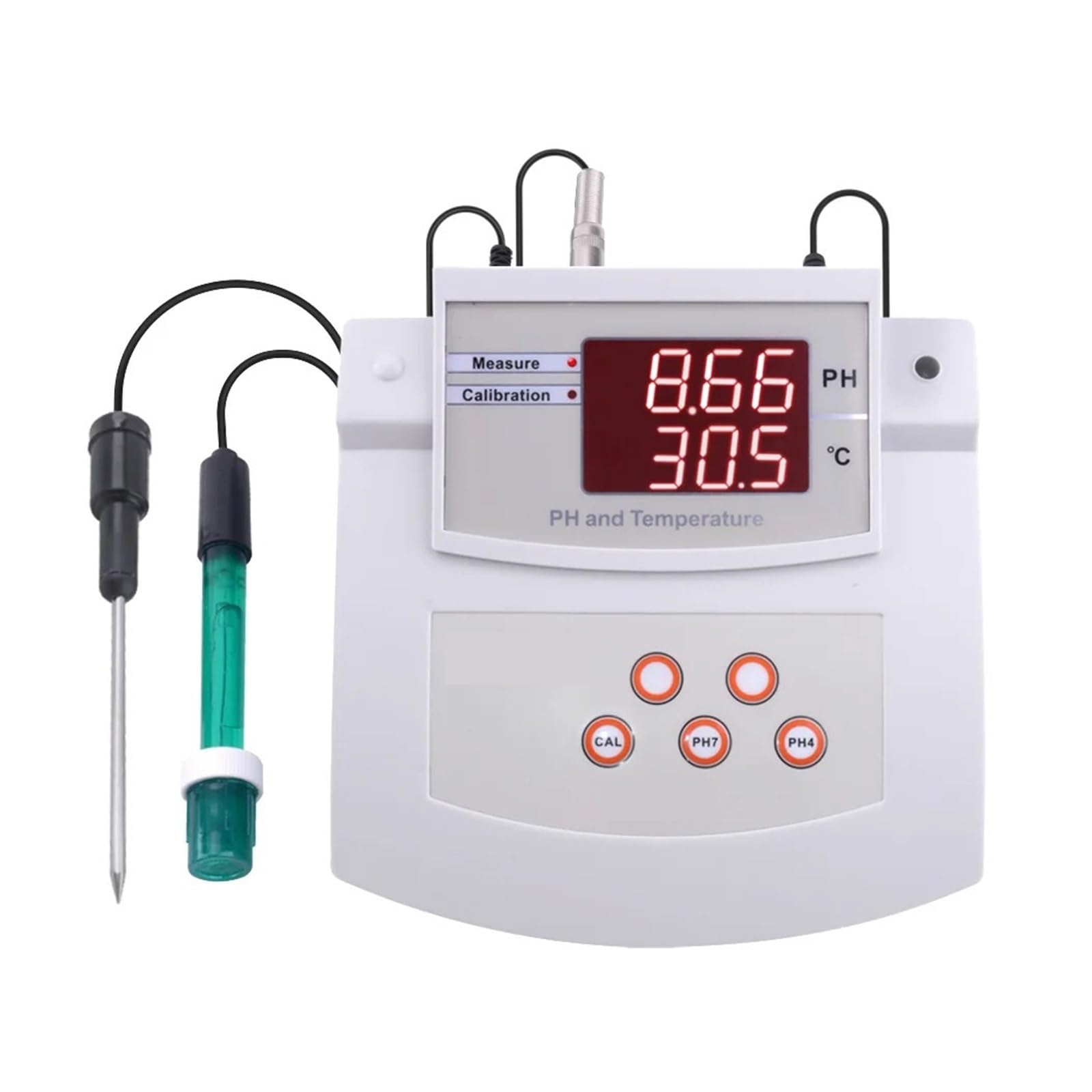 Medidor De PH Escritorio, Laboratorio, Acuario, Piscina, Calibración Automática, Monitor Analizador Calidad Del Agua Y Acidez Amplio Rango NuméRico