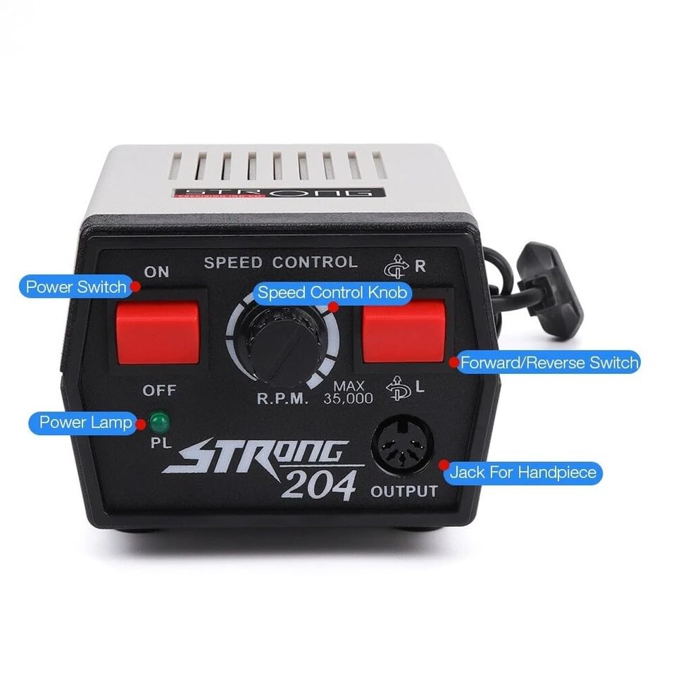 Lima eléctrica para uñas 65W 35000RPM miniatura 6