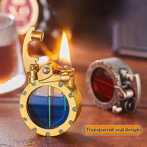 Encendedor Vintage Trench Transparente Kerosene Steampunk miniatura 3