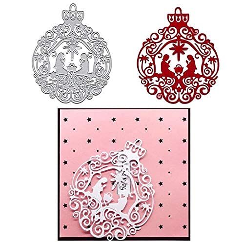 Nativity Ornament Cutting Dies,Nativity Ornament Metal Die Cuts,DIY Scrapbooking Artist Metal Cutting Dies Stencils Scrapbooking Steel Craft Die Cuts Paper Art Emboss Card Making Stencil