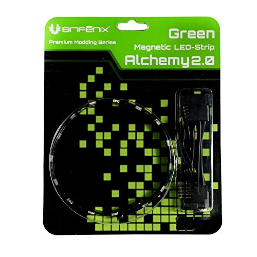 BitFenix Striscia LED Magnetica Alchemy 2.0-12 cm, 6 LED, Verde