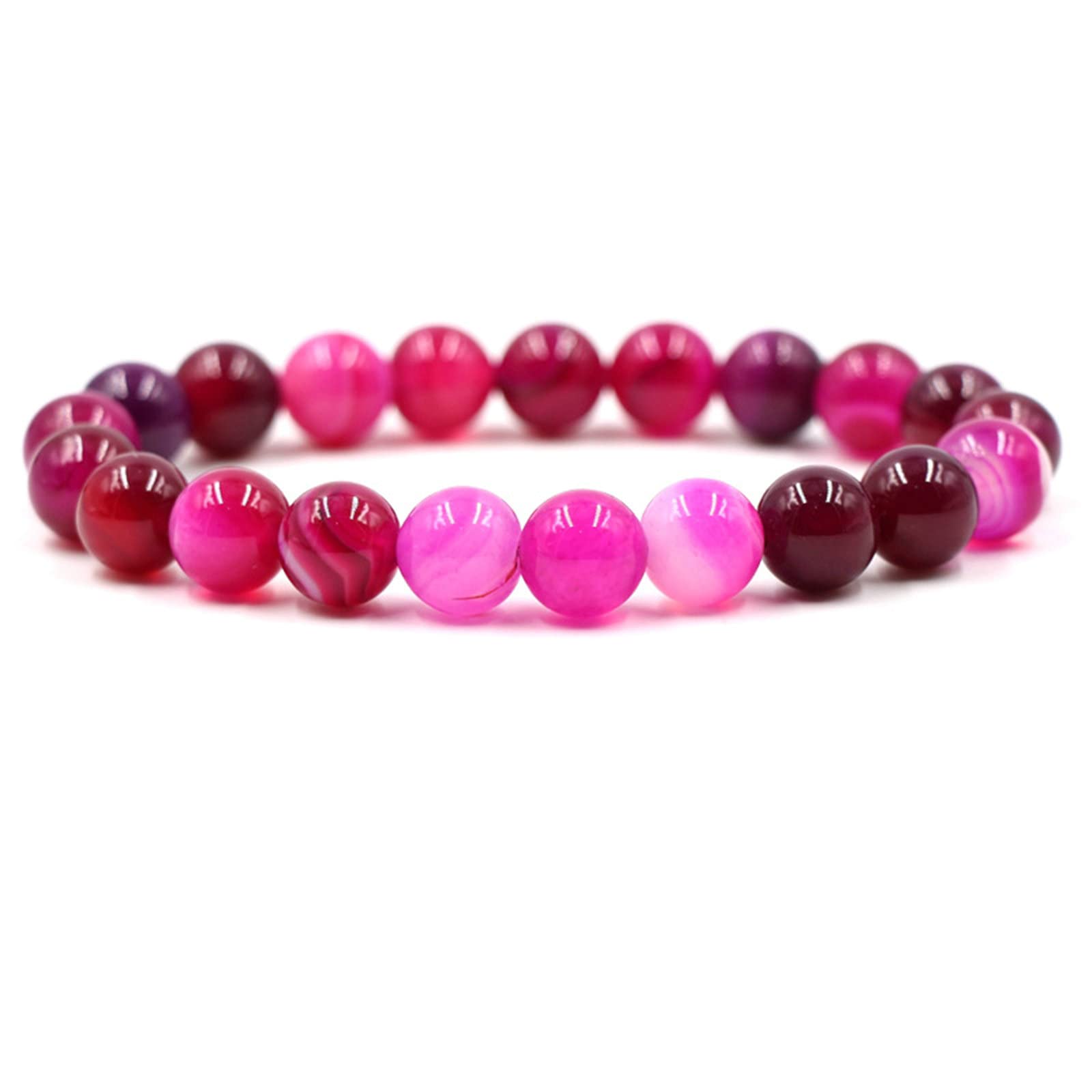 Bracelets de perles en agate fine de qualité supérieure - 2