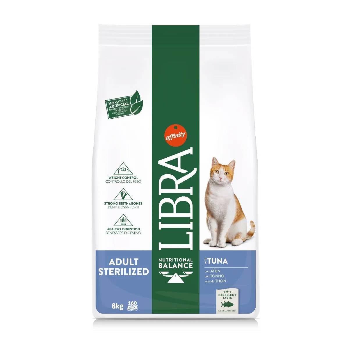Libra Crocchette per gatti Sterilised Adult Tonno 8 Kg