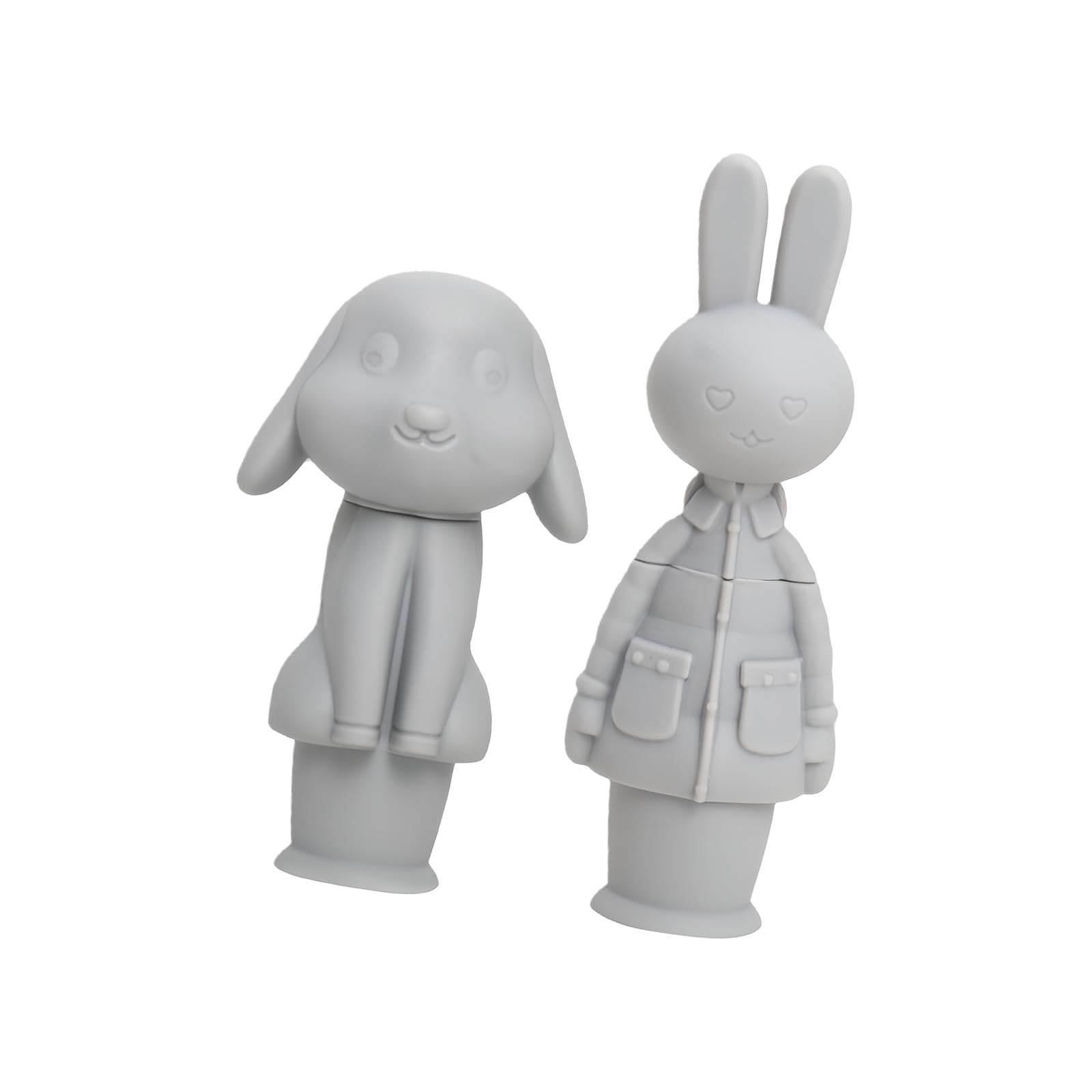 Oxxggkao 2pcs Fun and Practical Silicone Wine Bottle Stoppers Cartoon Animal Ideal for Gift or Party Decors to Enhances Ambiances Creative Bottle Stopper