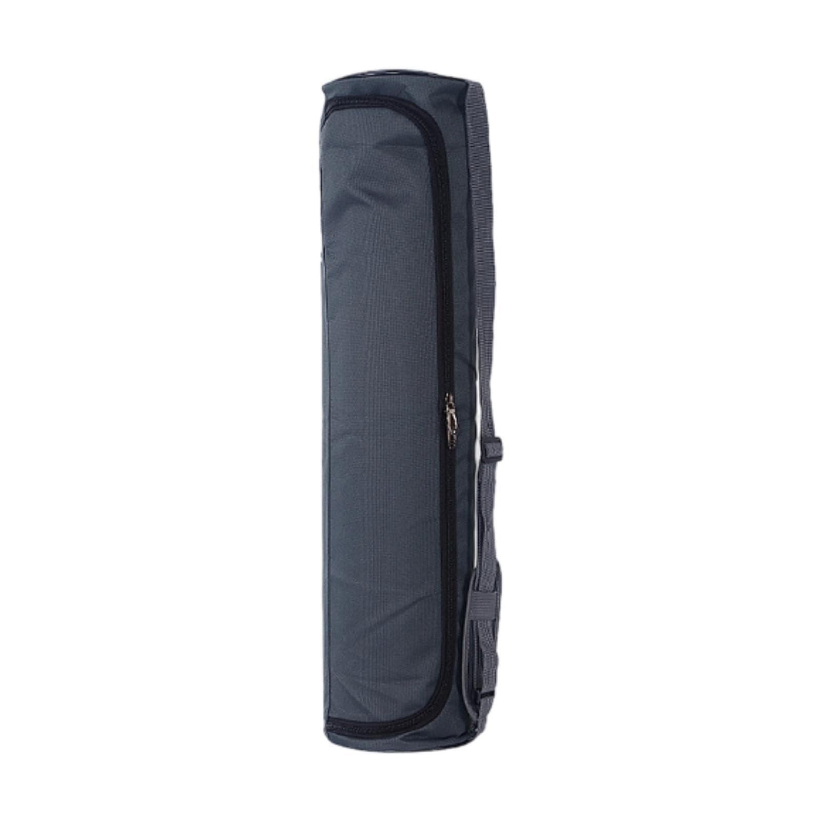 Yoga Mat Bag Zipper Pouch Multifunctional Gym Bag for Office Travel Training Black Gray-image-12