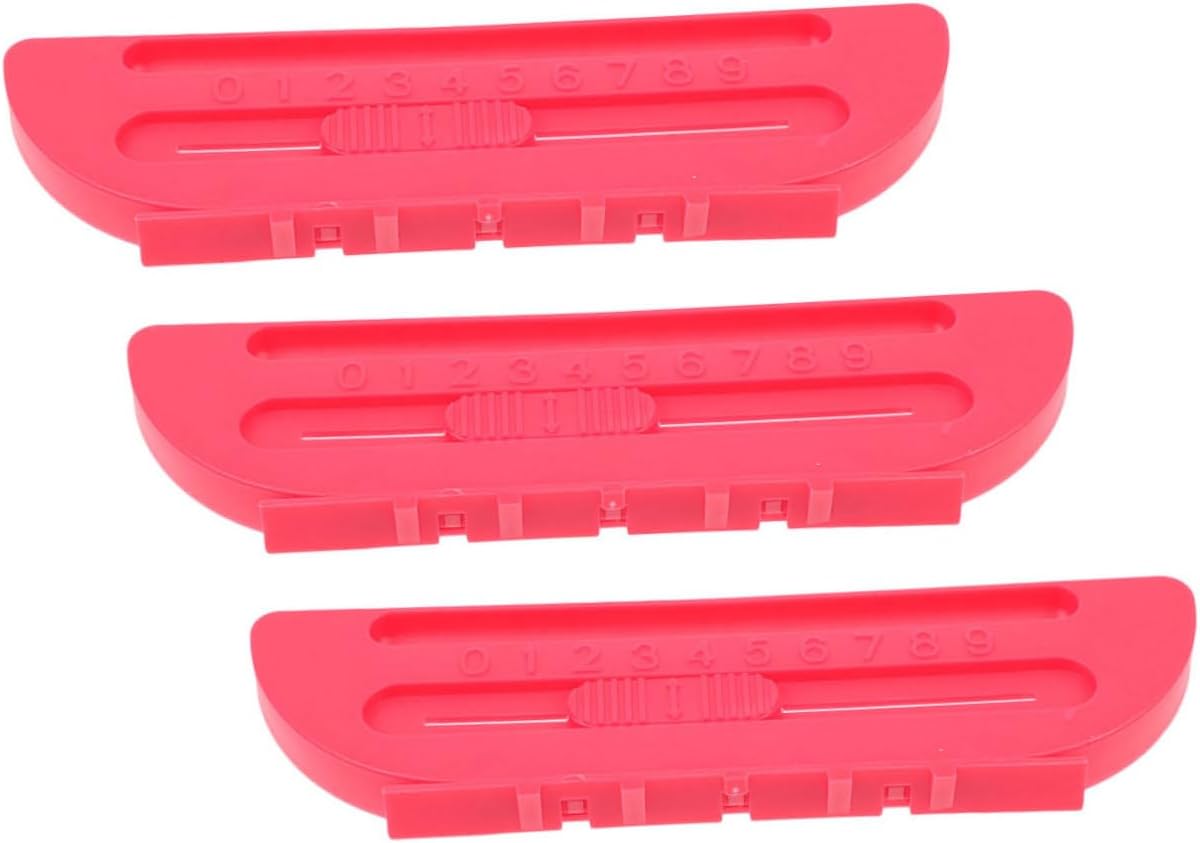 BESTonZON 3PCS Hockey Table Scorekeeper Set Multi-Functional Scoring Markers for Air Hockey Games Sturdy Plastic Counters for Family Game Evenings and Competitive Play