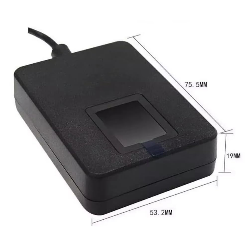 TsoLay USB-Betriebenes ZK9500 Biometrischer Fingerabdruckscanner- Hochauflösende Optik für PC-Desktop und für Android Mobile Reader