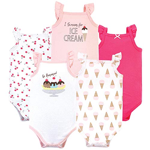 Image of Hudson Baby Unisex Baby Cotton Sleeveless Bodysuits