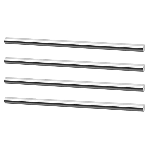 Varilla redonda de acero inoxidable 304 de 14 de pulgada de diámetro, barra sólida de 10 pulgadas de largo, para manualidades de metal y pasatiempos