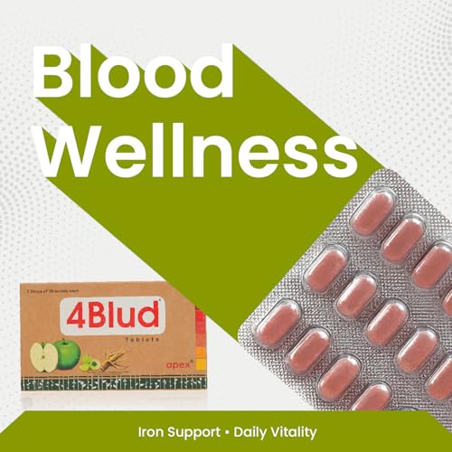 Image of Green Milk 4Blud Tablets | Ayurvedic Blood Wellness & Iron Support | Helps Maintain Healthy Blood Purity, Circulation & Vitality | Natural Blood Detox & Immunity Support for Men & Women | 5x30 Tablets