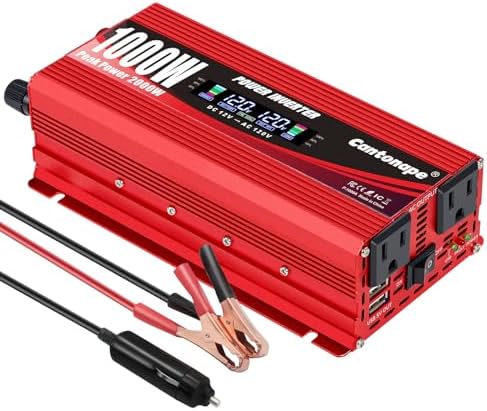 Inversor De Corriente Para Coche, Convertidor De Adaptador USB Dual De
