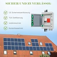 SROCHN Überspannungsschutz PV DC 1000V Blitzschutz Leistungsschalter IP65 Wasserdicht 1 String 4 Modul Solar PV Anschlusskasten – Ansicht 2