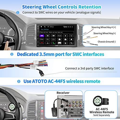 image for ATOTO F7 WE 7inch Full Touchscreen Double DIN Car Stereo, Wireless Car