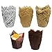 Mecctuck 100 sztuk foremek do pieczenia, papierowe foremki do muffinek, tulipany papier do pieczenia, papierowe foremki do pieczenia, kubki do pieczenia z papieru, toppery na wesela, urodziny, akcesoria imprezowe