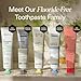 Boka Fluoride Free Toothpaste, Nano Hydroxyapatite Toothpaste, Appropriate for Sensitive Teeth - for Adult Oral Care - Ela Mint Flavor, 4 Fl Oz 1Pk US Manufactured