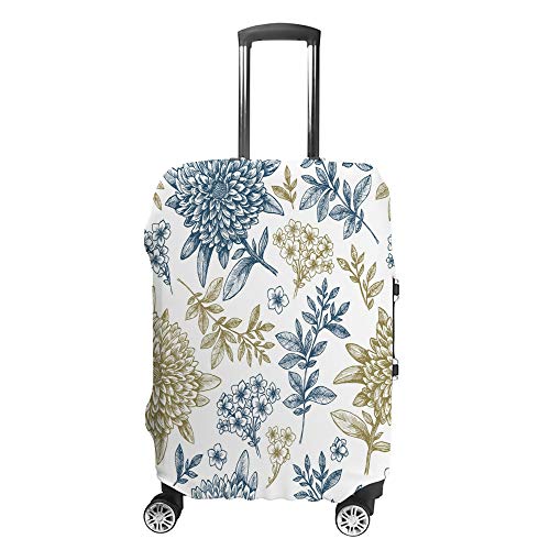 Valise de protection anti-poussière et anti-rayures M pour bagage floral