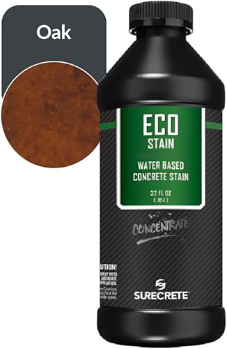 Vista 27 de Surecrete Eco Stain - Tinte a base de agua para hormigón, probador de 4 onzas, color rojo español rojo (Spanish Red)