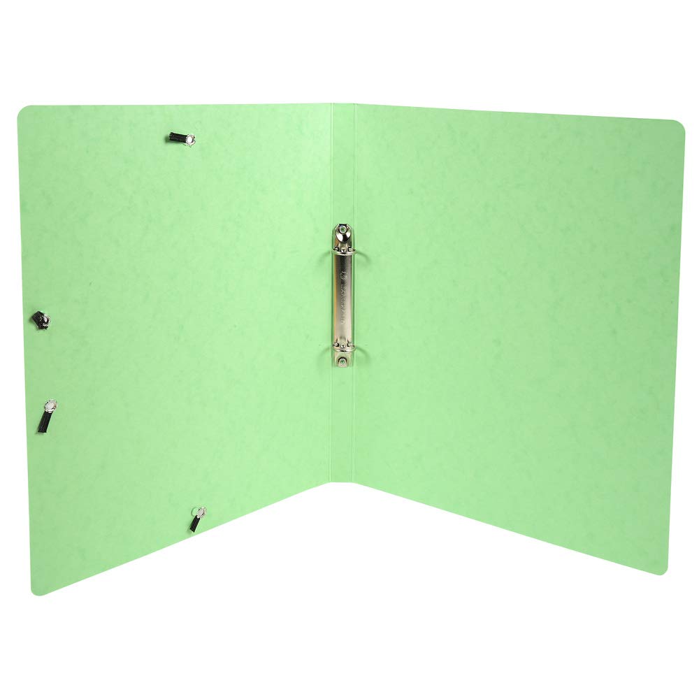 Exacompta - 54829E - Conf. da 20 Raccoglitori in Cartoncino Lustré Lucido 600 g/mq Iderama - Chiusura con Elastici Angolari - 2 Anelli Tondi 15 mm - F.to Esterno 25x32 cm per A4 - 10 Col. Assortiti