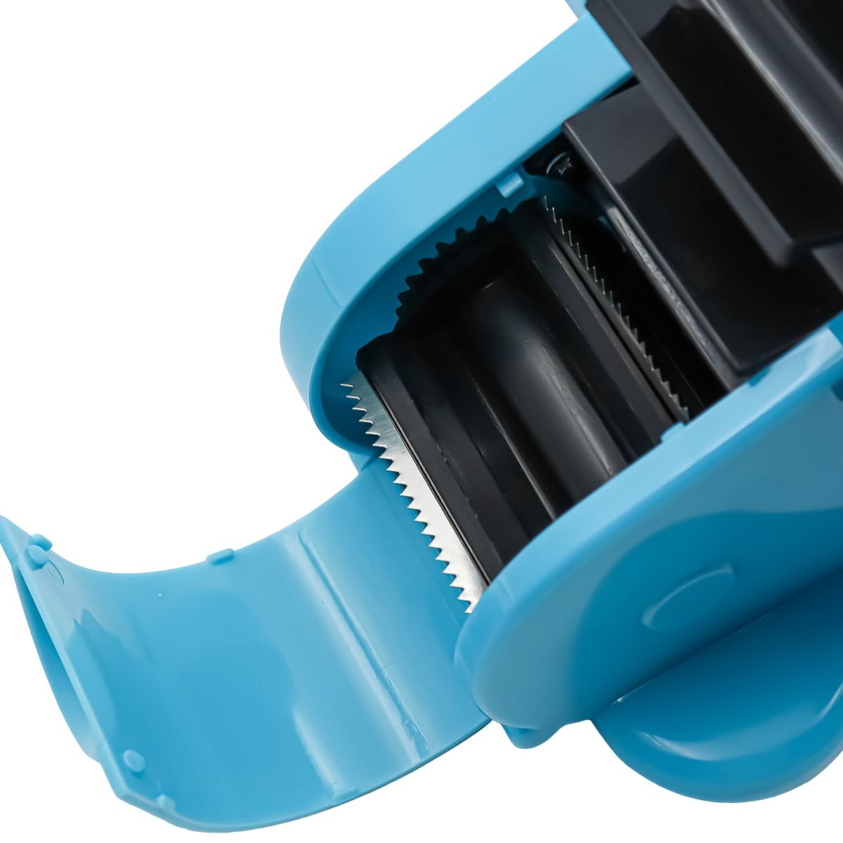 POFET Wärmebandabroller, mehrere Rollen geschnitten, Wärmebandabroller, teilbar, Feste Länge, 35/46 mm, halbautomatischer Klebebandabroller mit Fachschlitzen
