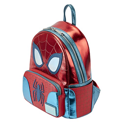 Loungefly Marvel Metallic Spider-Man Cosplay Mini Backpack3