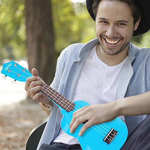 Everjoys EVUK-BUFBA1 Soprano Ukulele Beginner Pack-21 Inch W/Free Online Lesson Gig Bag How To Play Songbook Digital Tuner Pick Polishing Cloth All In One Kit thumb #5