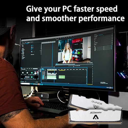 Acclamator DDR4 RAM 32GB (2x16GB) 3200MHz PC4-25600 XMP CL18 1.35V 288-pin Desktop PC Memory Module with Heatsink White Suitable for Gaming and Office Work - Image 7