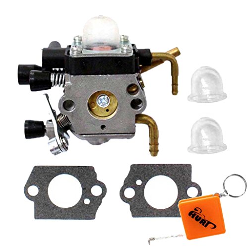Huri Carburetor + Gasket + Fuel Pump Assembly Fits Stihl HS81 HS81R HS81RC HS81T HS86 HS86R HS86T # Zama C1Q-S225