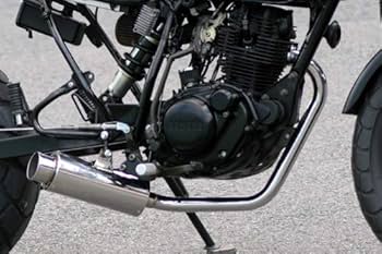 専用HMS ヤマハTW200 100φ砲弾マフラー SUS (Type3) TW200/225 |100φ 砲弾マフラー | Type-3 | マフラーパーツの