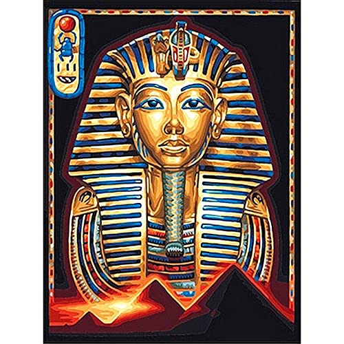 YSCOLOR Diamond Painting Diamant Rond 5D Diamant DIY Peinture Pharaon Egyptien 3D Rond Broderie...