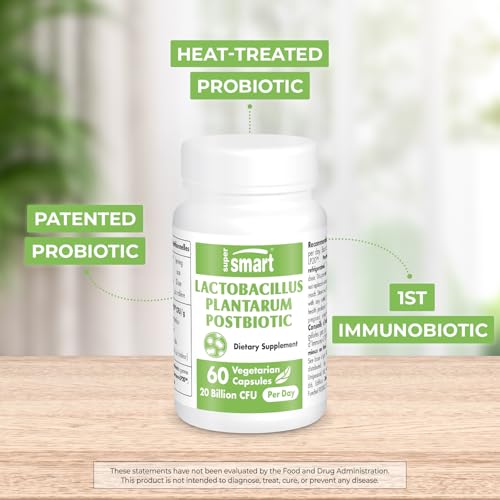 Supersmart Lactobacillus Plantarum Postbiotic 20 Billion Cfu Per Day (Immuno-Lp20) - Heat-Treated Probiotic Supplement thumb #1