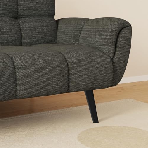 Ausgeklapptes Schlafsofa des JIEXI: Gemütliche Liegefläche für zwei Personen - Detailansicht von JIEXI Klappsofa mit...