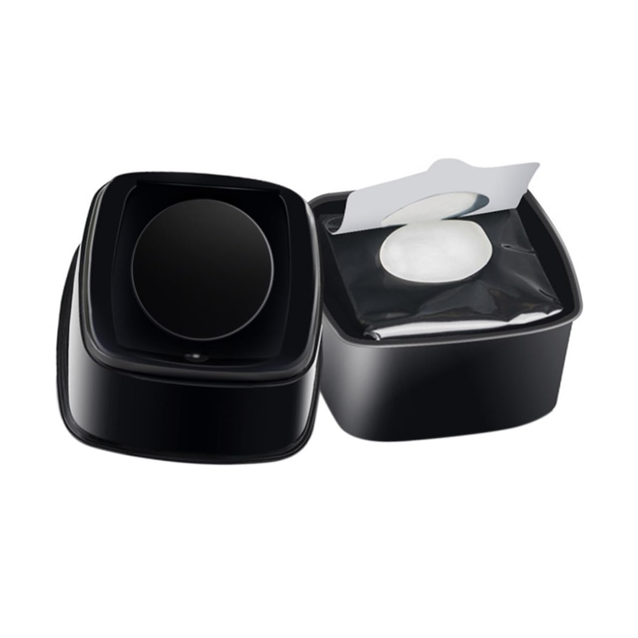 Toallitas Desmaquillantes Suaves y Flexibles de Algodón Negro y Cuidado Delicado Cutáneo para Limpieza Facial Eficaz, Ideales para Viajes