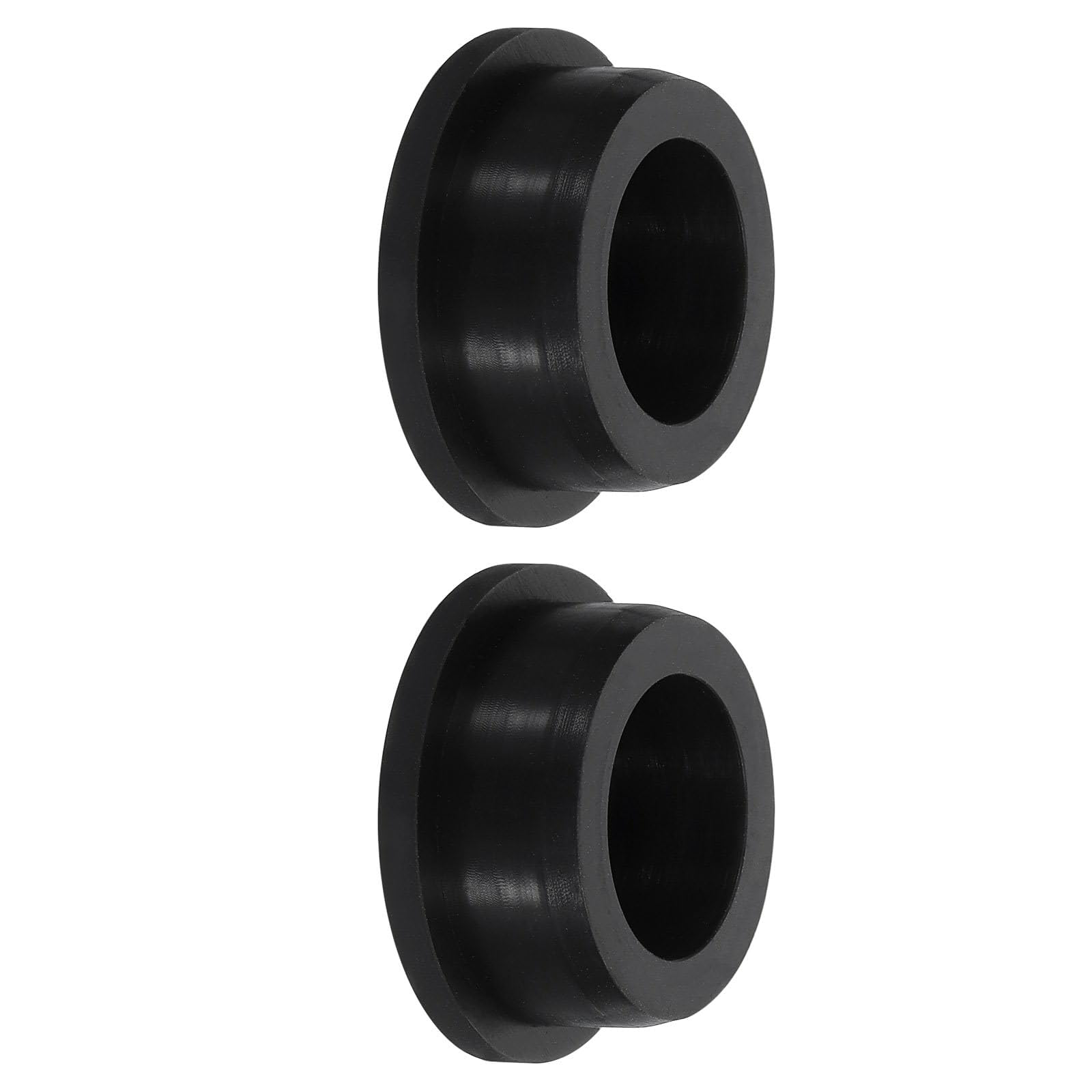TA-VIGOR Silicone Hole Plug, Waterproof Rubber Stoppers Button Plugs, Round Bungs Hole Sealing Cover Tube Pipe End Caps for 33mm / 1.30" Holes Bottle Pipes, Black 2 pcs
